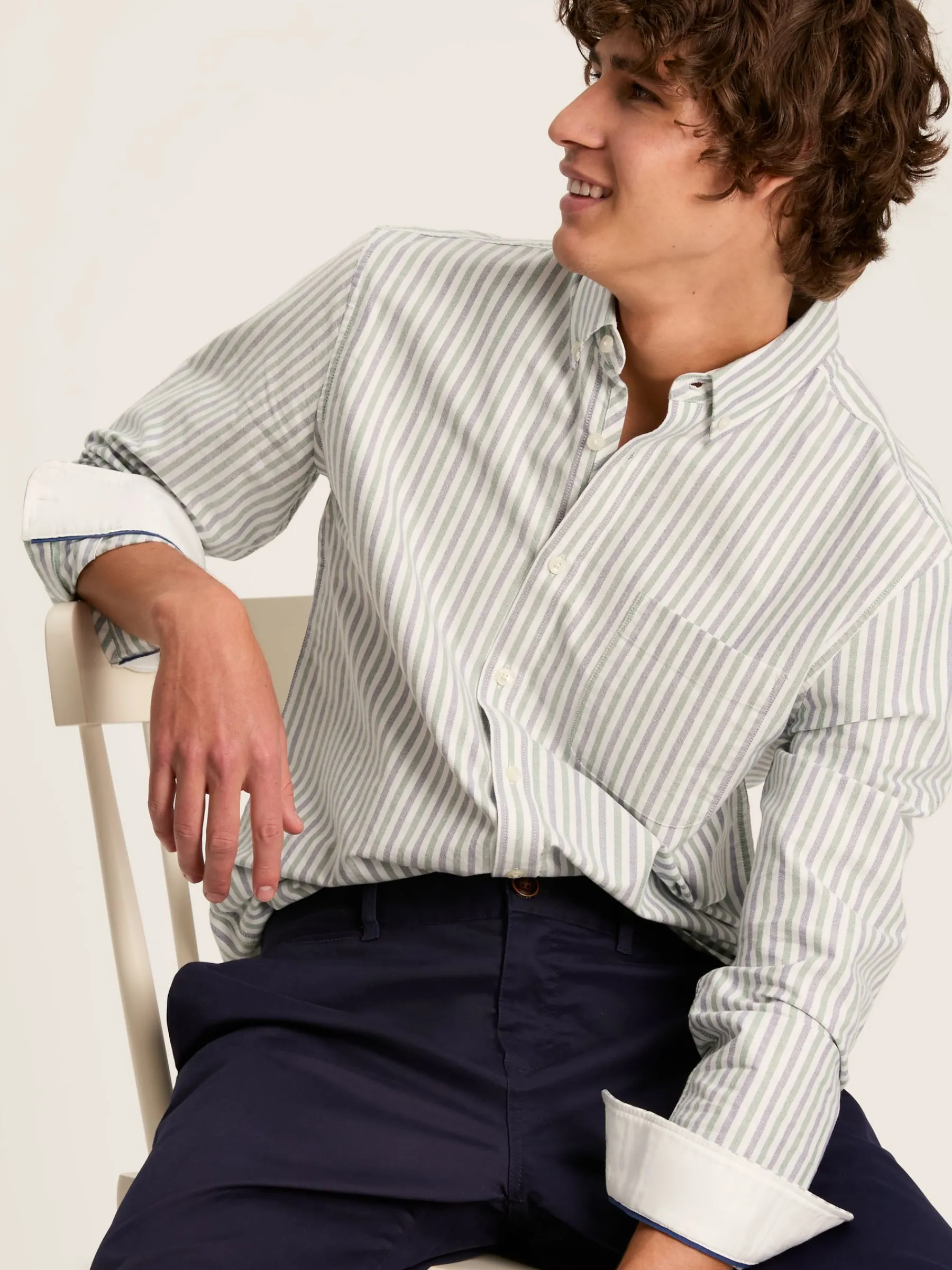 Oxford Striped Classic Fit Shirt<Joules Clearance