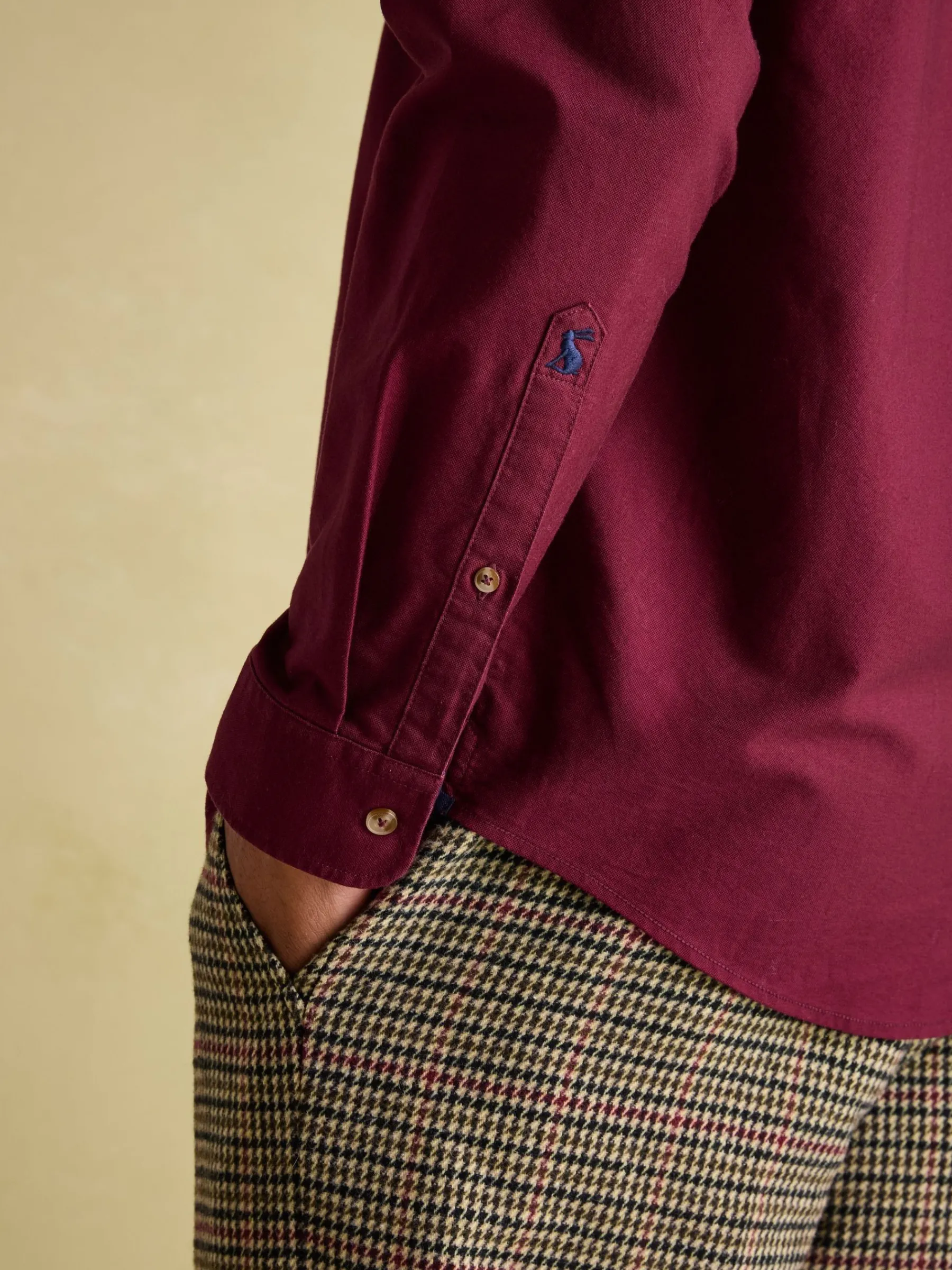 Oxford Long Sleeve Classic Fit Shirt<Joules
