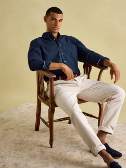 Oxford Long Sleeve Classic Fit Shirt<Joules