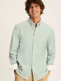 Oxford Sage Green Long Sleeve Classic Fit Shirt<Joules Best