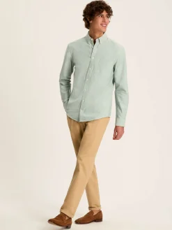Oxford Sage Green Long Sleeve Classic Fit Shirt<Joules Best