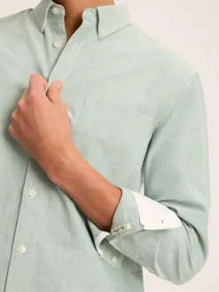 Oxford Sage Green Long Sleeve Classic Fit Shirt<Joules Best