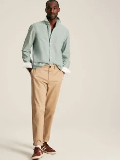 Oxford Sage Green Long Sleeve Classic Fit Shirt<Joules Best