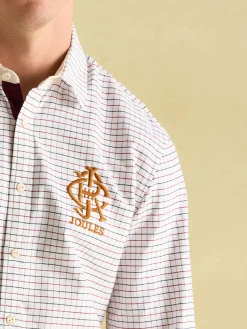 Oxford Embroidered Check Shirt<Joules Hot