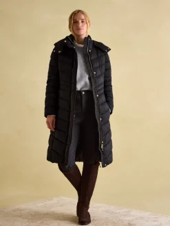 Pembury Showerproof Longline Padded Coat With Hood<Joules Clearance