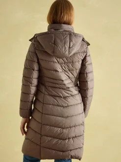 Pembury Showerproof Longline Padded Coat With Hood<Joules Best