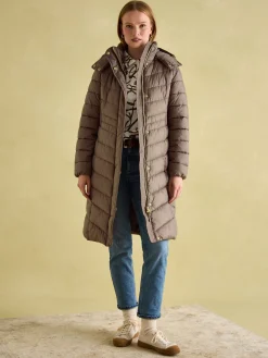 Pembury Showerproof Longline Padded Coat With Hood<Joules Best