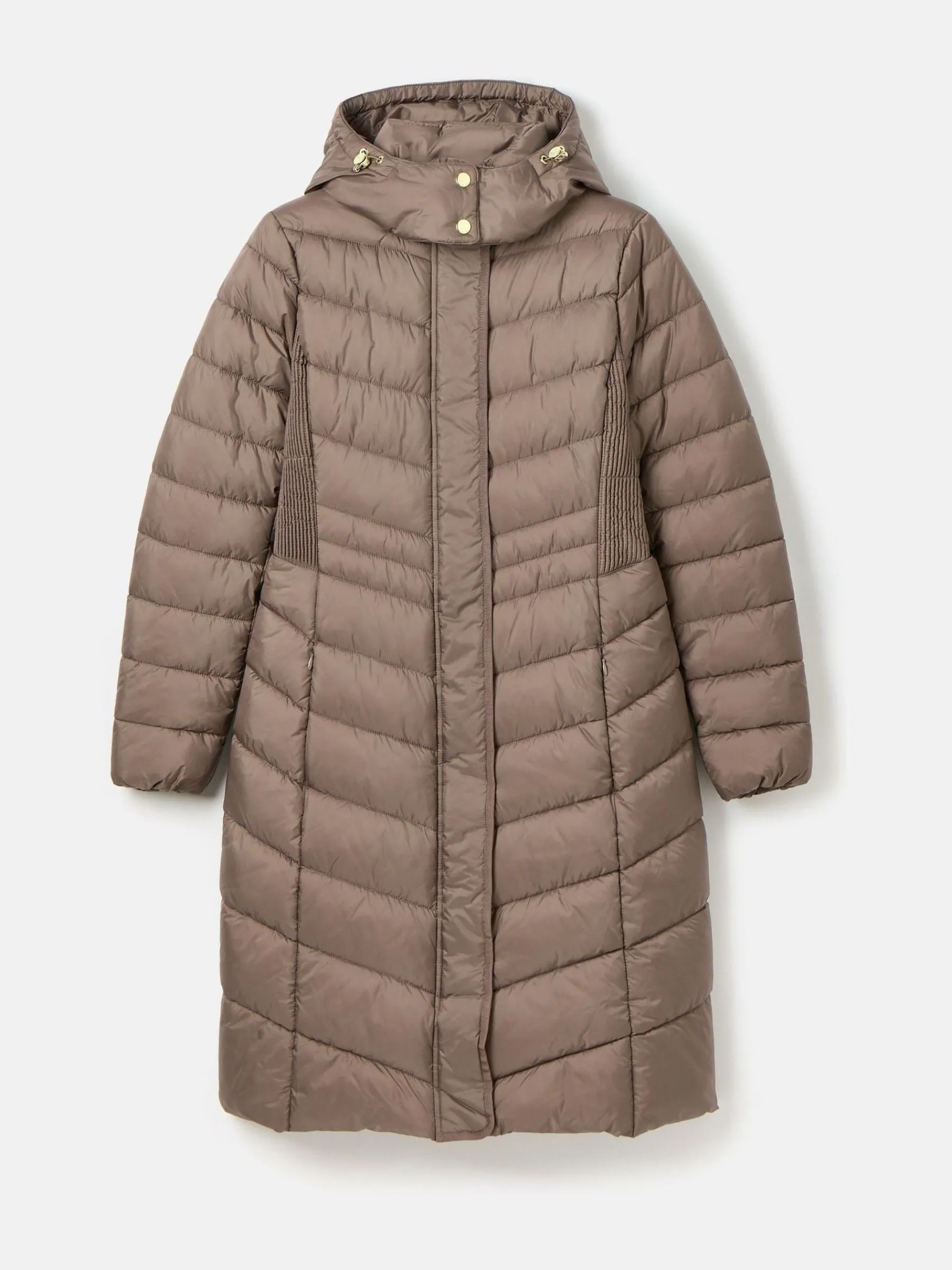 Pembury Showerproof Longline Padded Coat With Hood<Joules Best