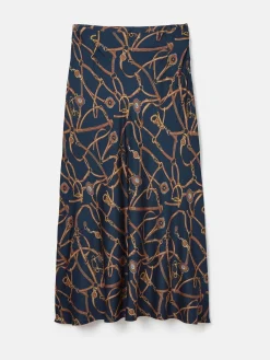 Penelope Satin Midi Skirt<Joules Outlet