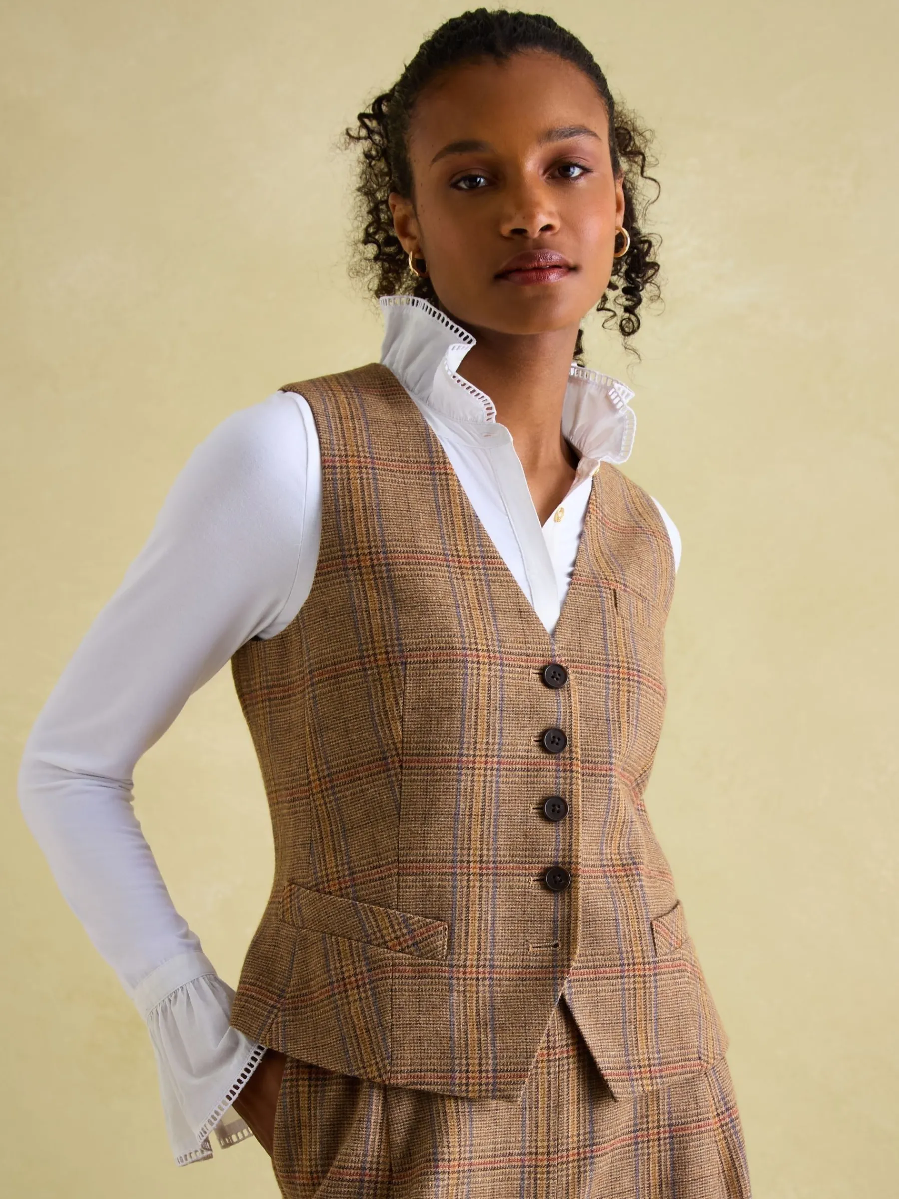 Penrose Tweed Waistcoat<Joules Outlet