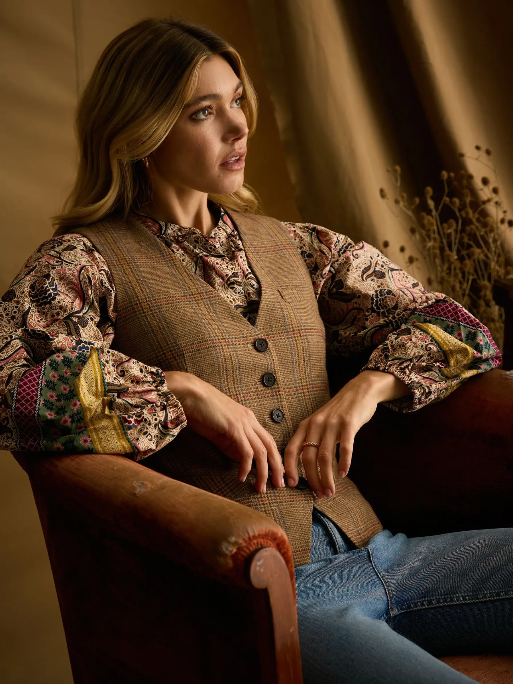 Penrose Tweed Waistcoat<Joules Outlet