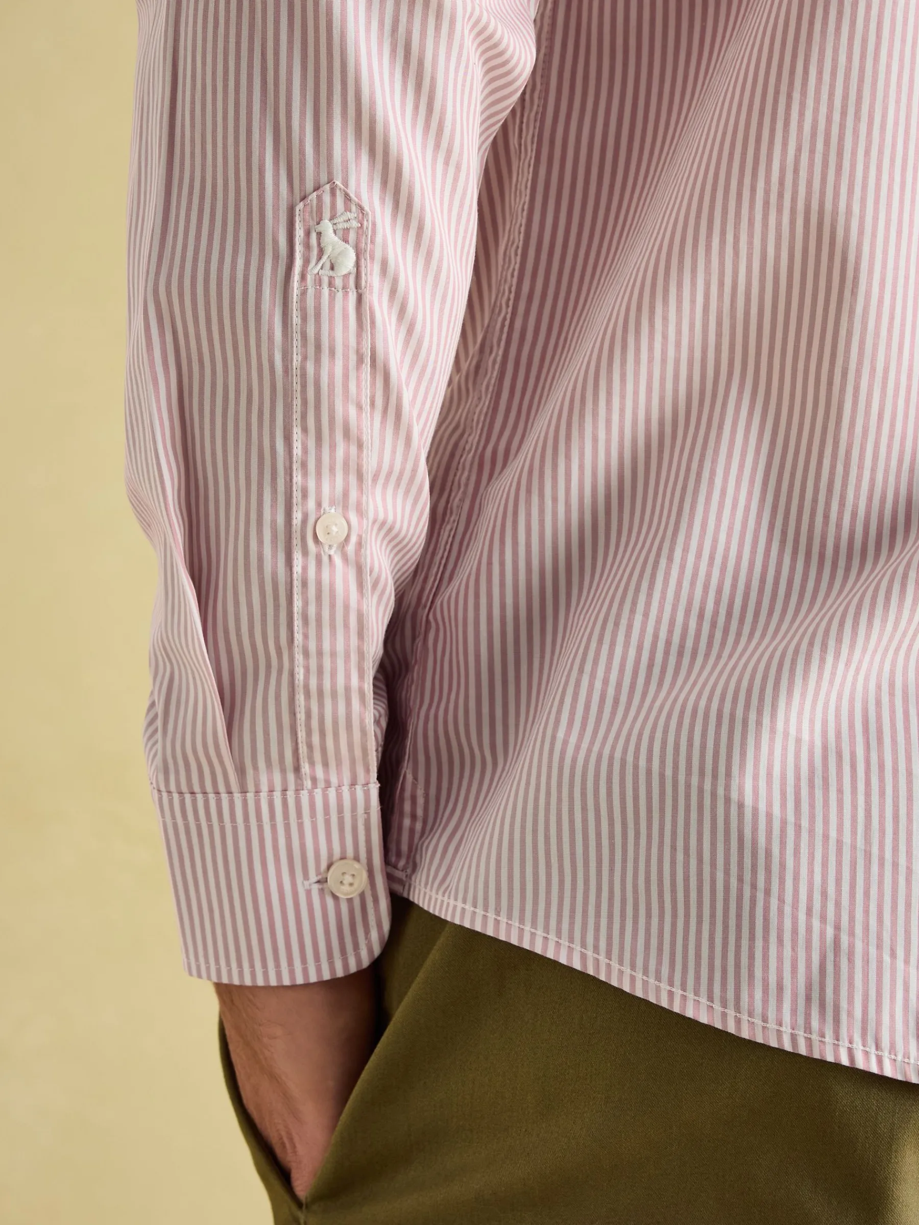 Pink Stripe Cotton Shirt<Joules Discount