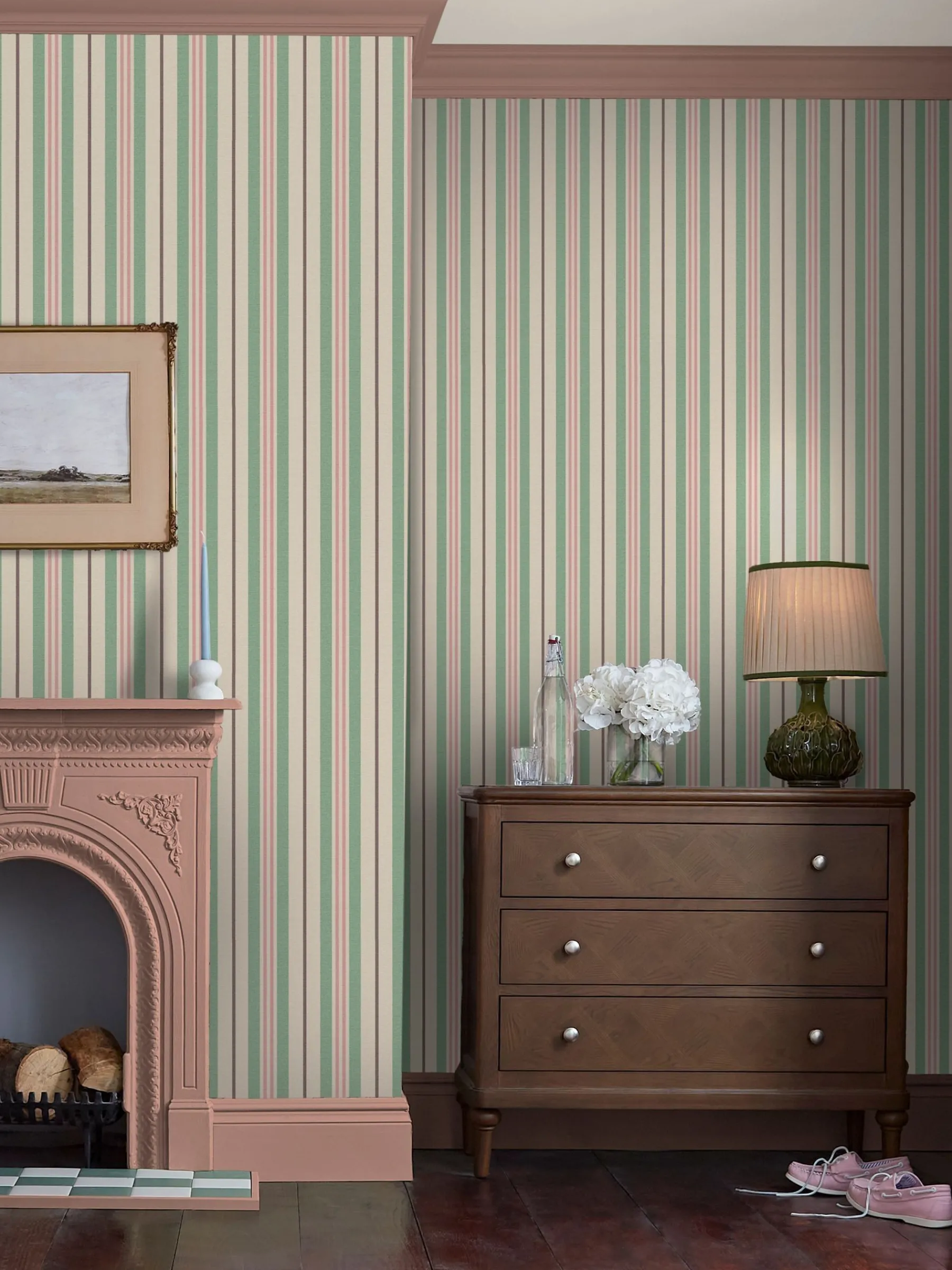 Grove Stripe 10M Wallpaper<Joules Discount
