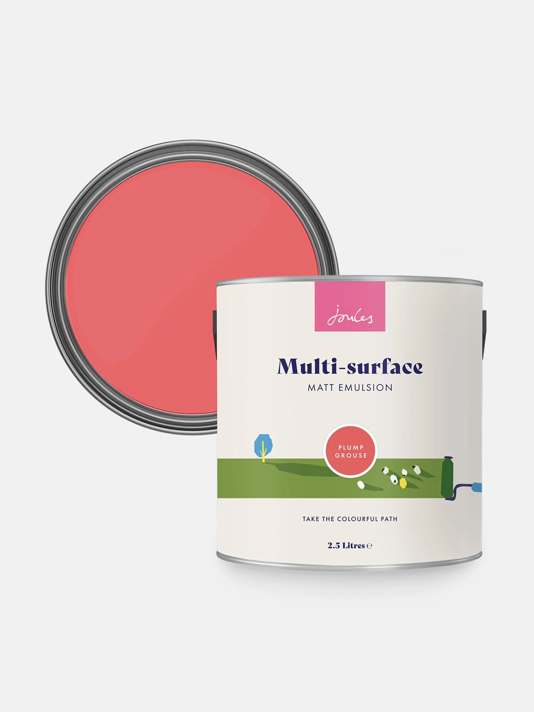 Plump Grouse Pink Multi Surface Matt Emulsion<Joules Best
