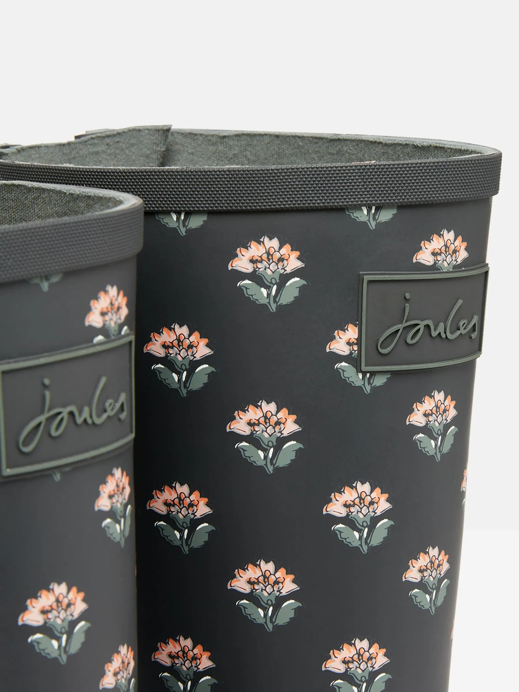 Printed Grey Floral Adjustable Tall Wellies<Joules Sale