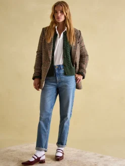 Rafferty Cable Knit Cardigan<Joules