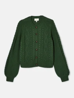 Rafferty Cable Knit Cardigan<Joules