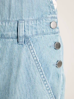 Railroad Blue & White Pinstripe Denim Dungarees<Joules Online
