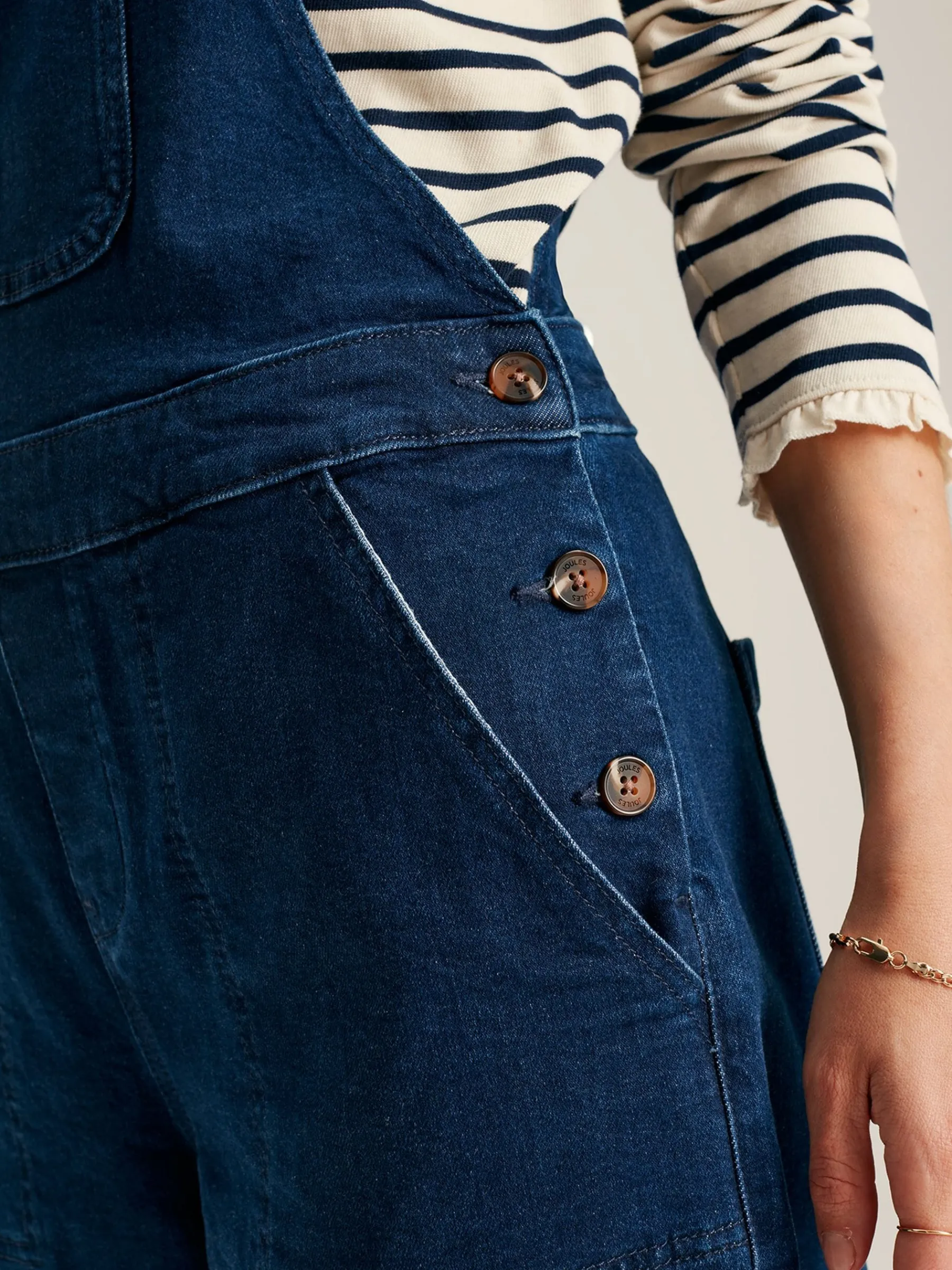 Rampling Denim Dungarees<Joules Best