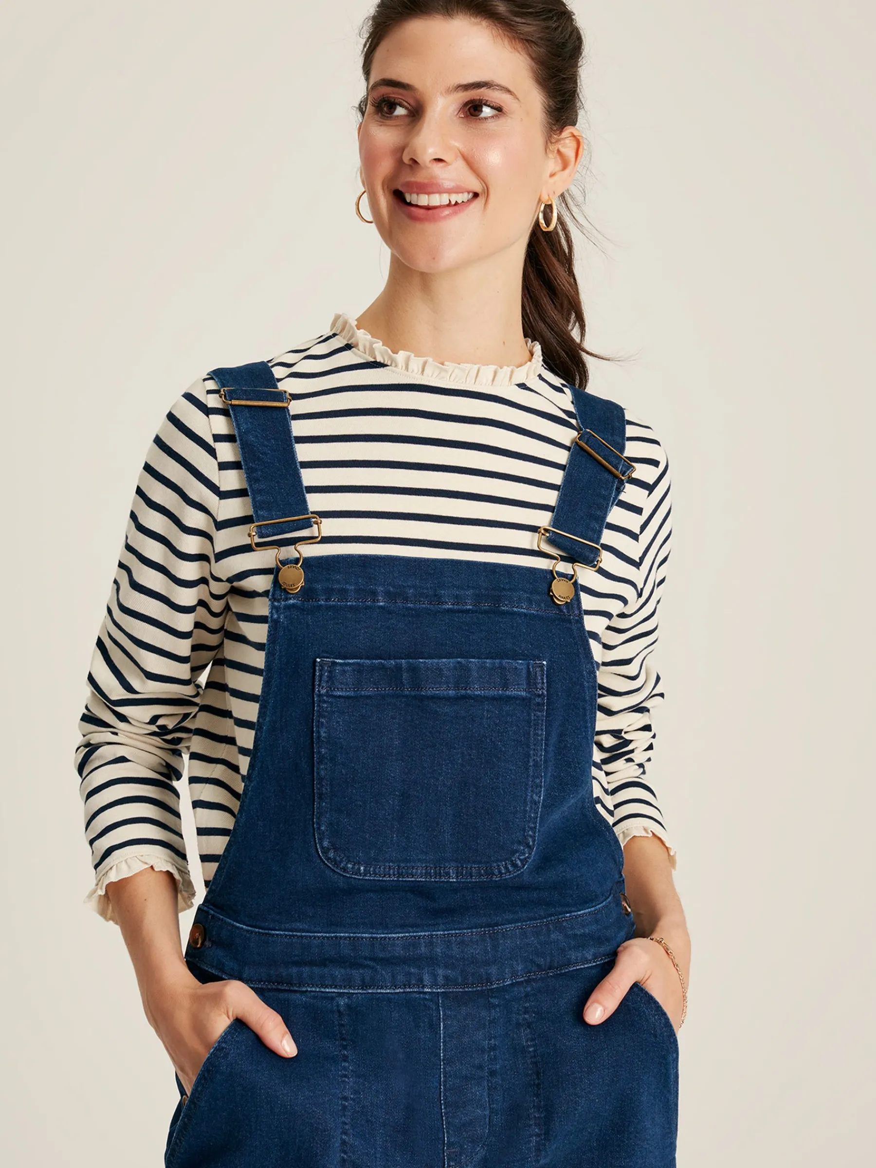 Rampling Denim Dungarees<Joules Best