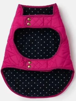 Raspberry Pink Quilted Rain Dog Coat<Joules