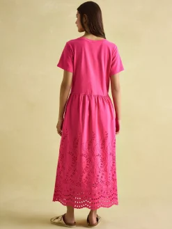 Reid Broderie 100% Cotton Dress<Joules Best