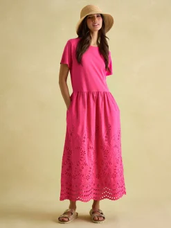 Reid Broderie 100% Cotton Dress<Joules Best