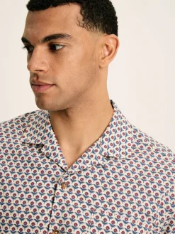 Revere Printed Short Sleeve Shirt<Joules