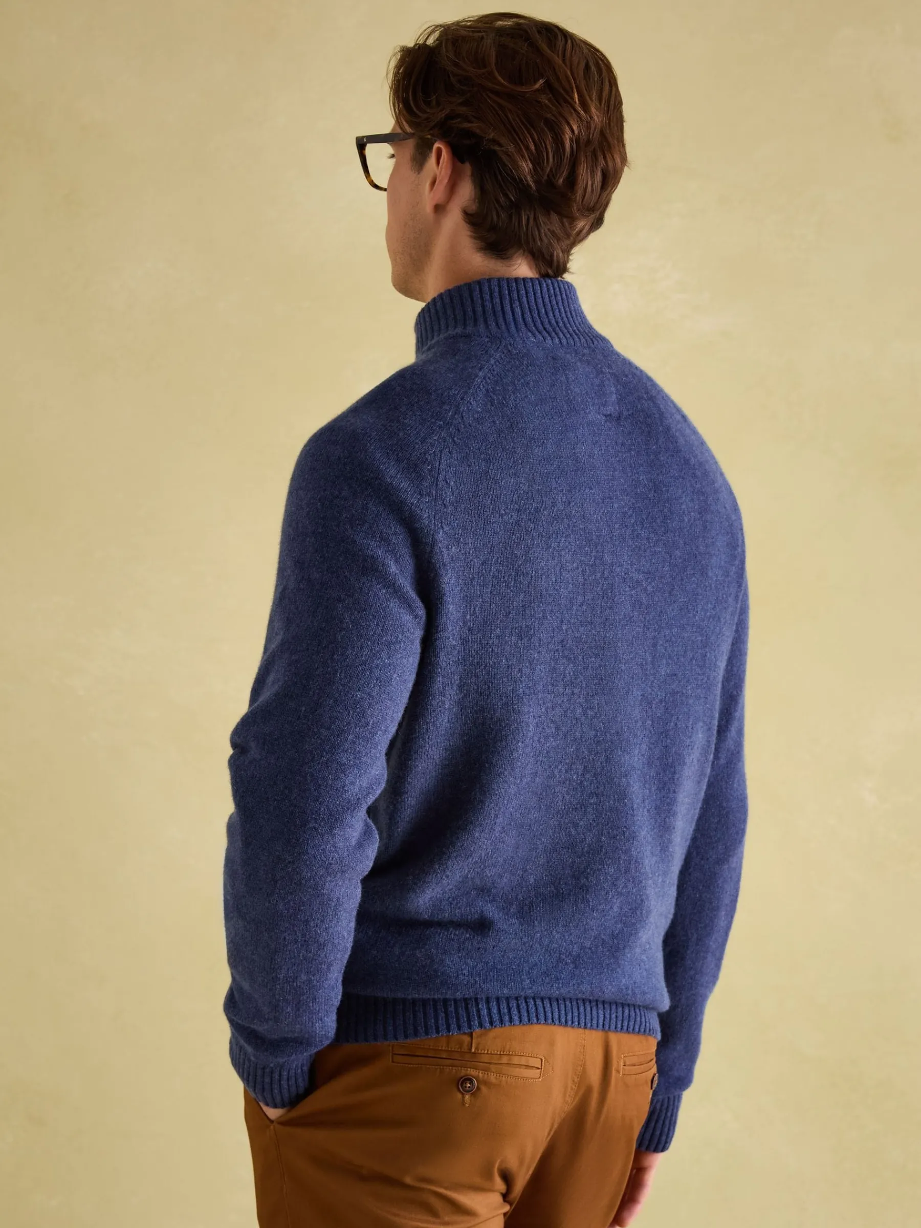 Richmond Lambswool Quarter Zip Knitted Jumper<Joules Sale