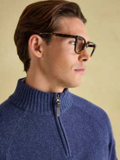 Richmond Lambswool Quarter Zip Knitted Jumper<Joules Sale