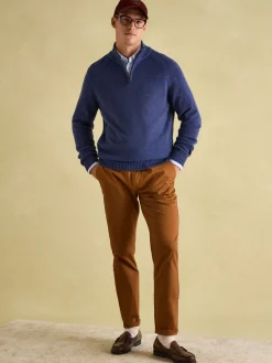 Richmond Lambswool Quarter Zip Knitted Jumper<Joules Sale