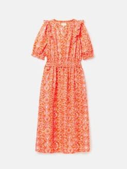 Rosalie V-Neck Frill Dress<Joules Sale