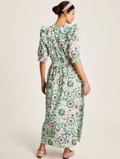 Rosalie V-Neck Frill Dress<Joules Clearance