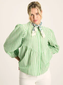 Rowan Gathered Sleeve Blouse<Joules Online