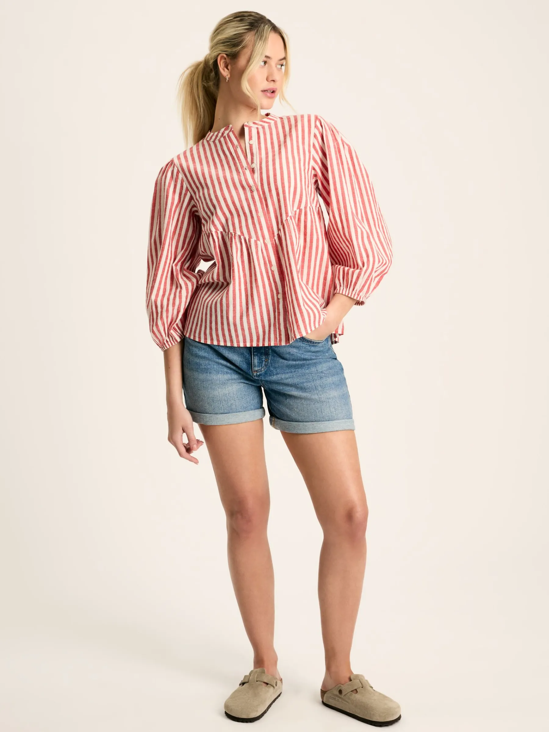 Rowan Gathered Sleeve Blouse<Joules Discount