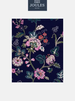Royal Navy Vine Cottage Floral 10M Wallpaper<Joules