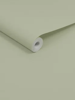 Sage Green Plain 10M Wallpaper<Joules Outlet