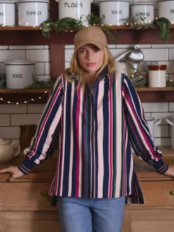 Sammie Multi Striped Heavyweight Cotton Rugby Shirt<Joules Hot