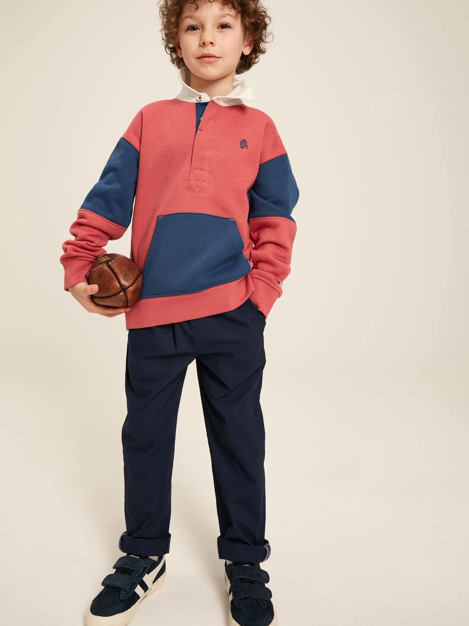 Samson Navy Blue Chino Trousers<Joules New