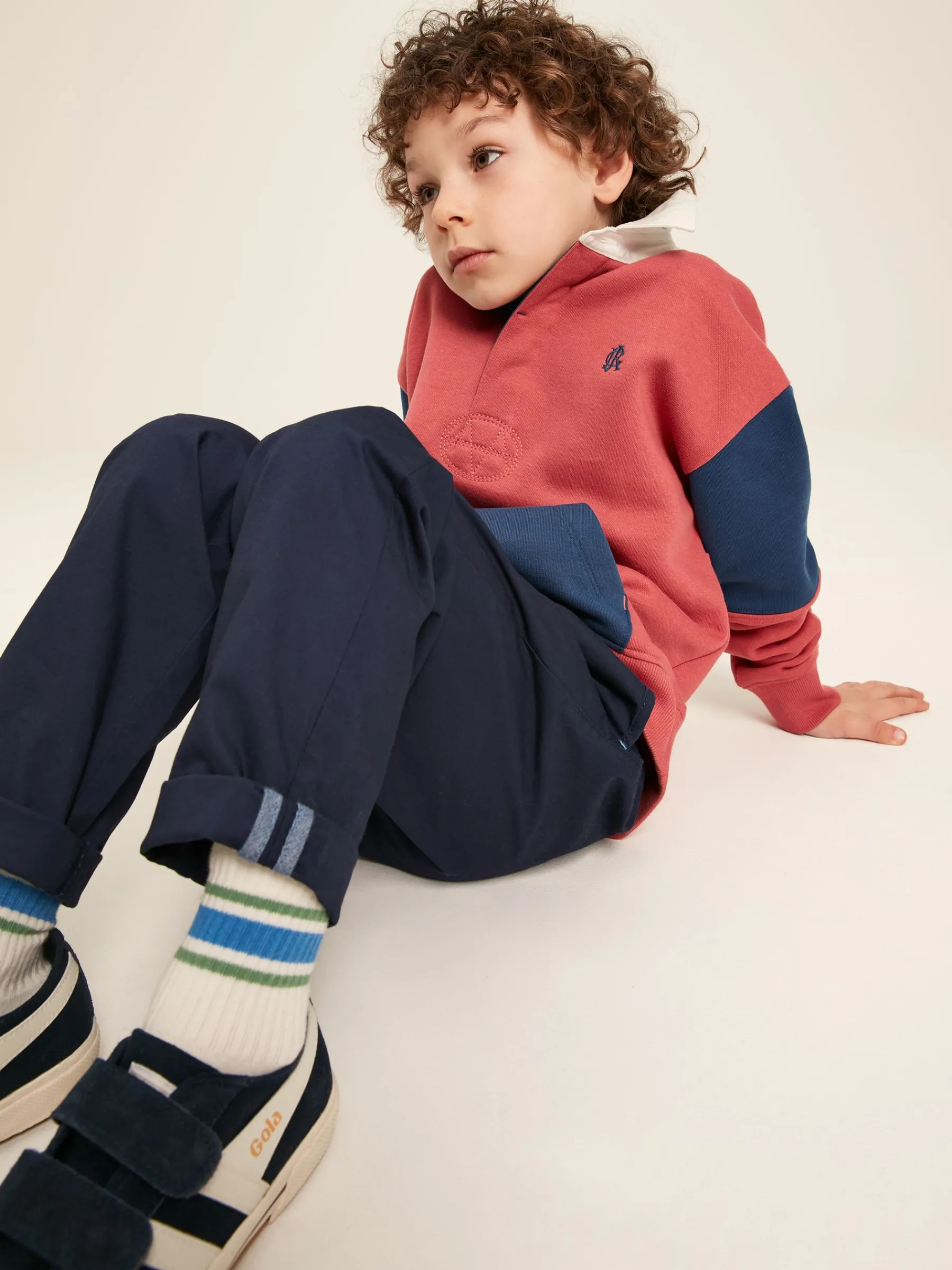 Samson Navy Blue Chino Trousers<Joules New