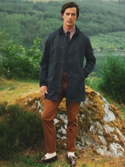Sandford Navy Blue Waterproof Raincoat<Joules Sale