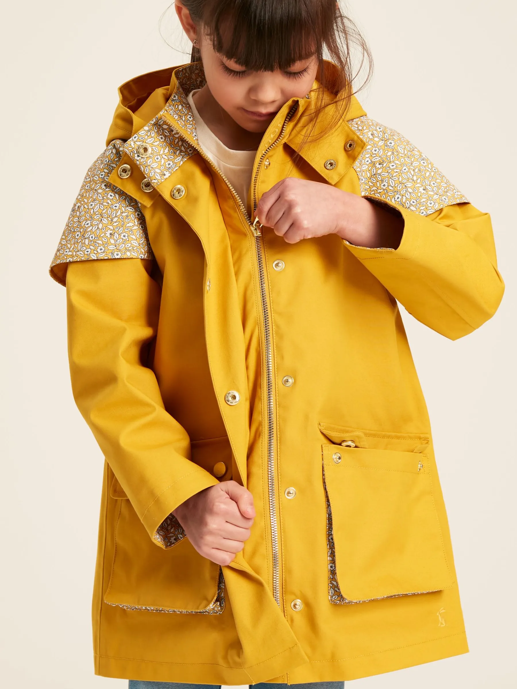 Seacombe Waterproof Hooded Raincoat with Cape<Joules New