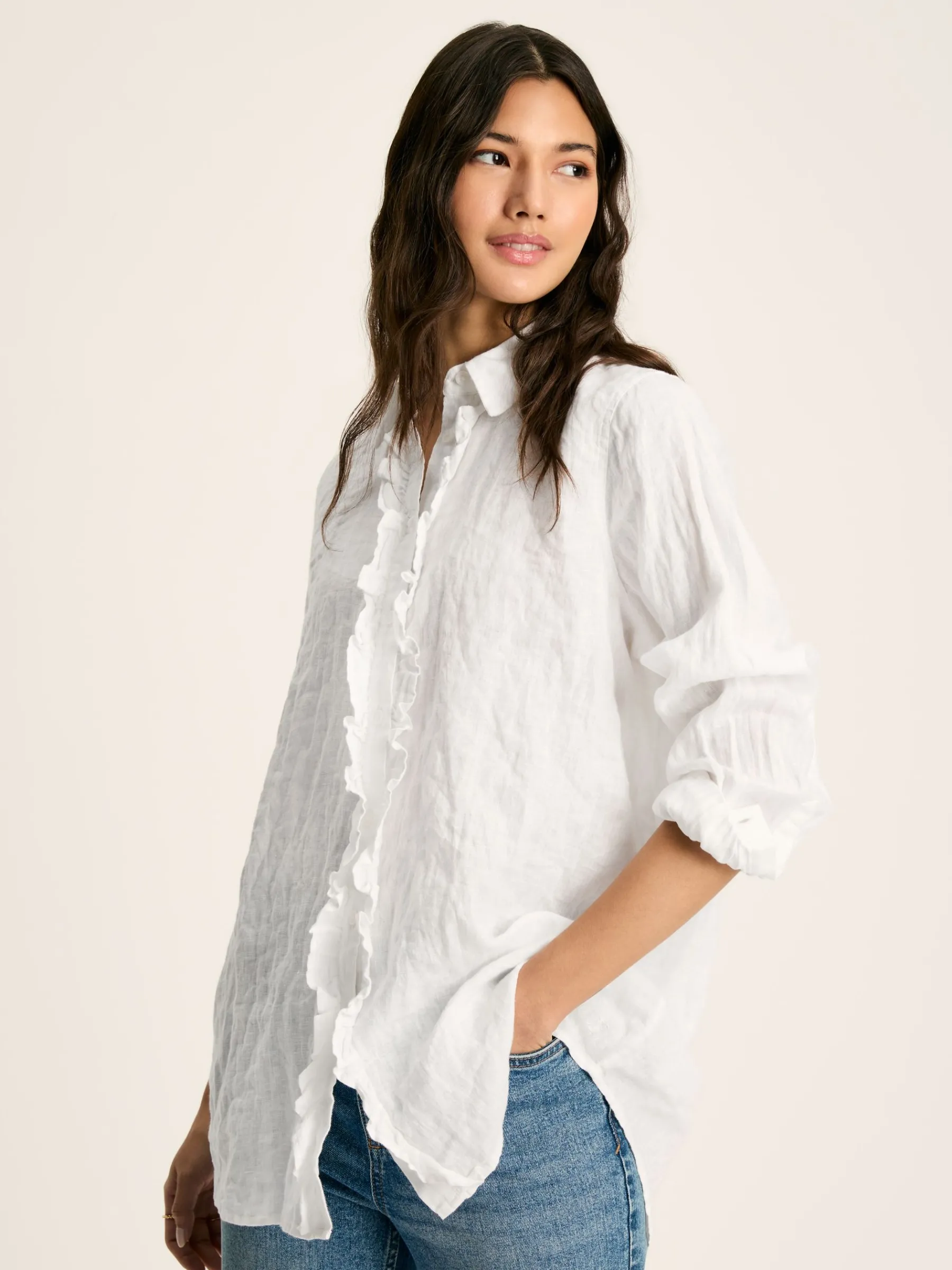 Selene 100% Linen Shirt<Joules Clearance