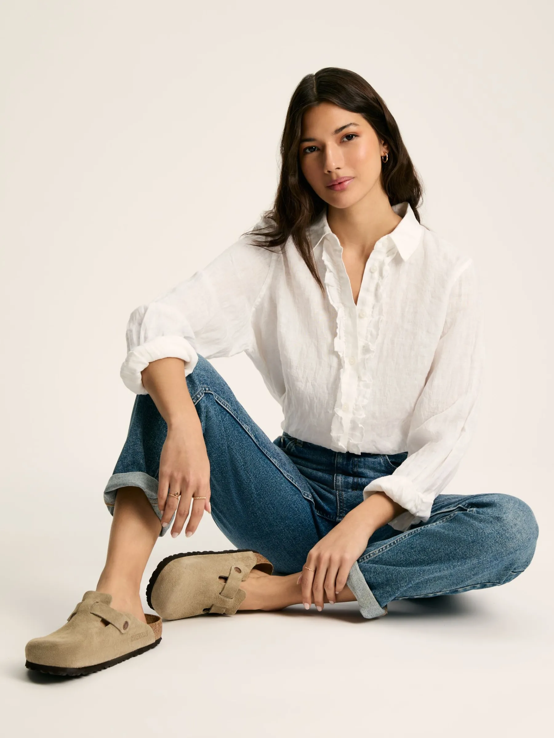 Selene 100% Linen Shirt<Joules Clearance