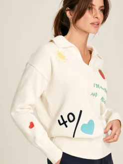 Set Match Jumper with Tennis Embroidery<Joules Discount
