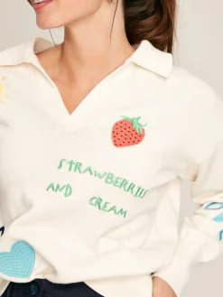 Set Match Jumper with Tennis Embroidery<Joules Discount