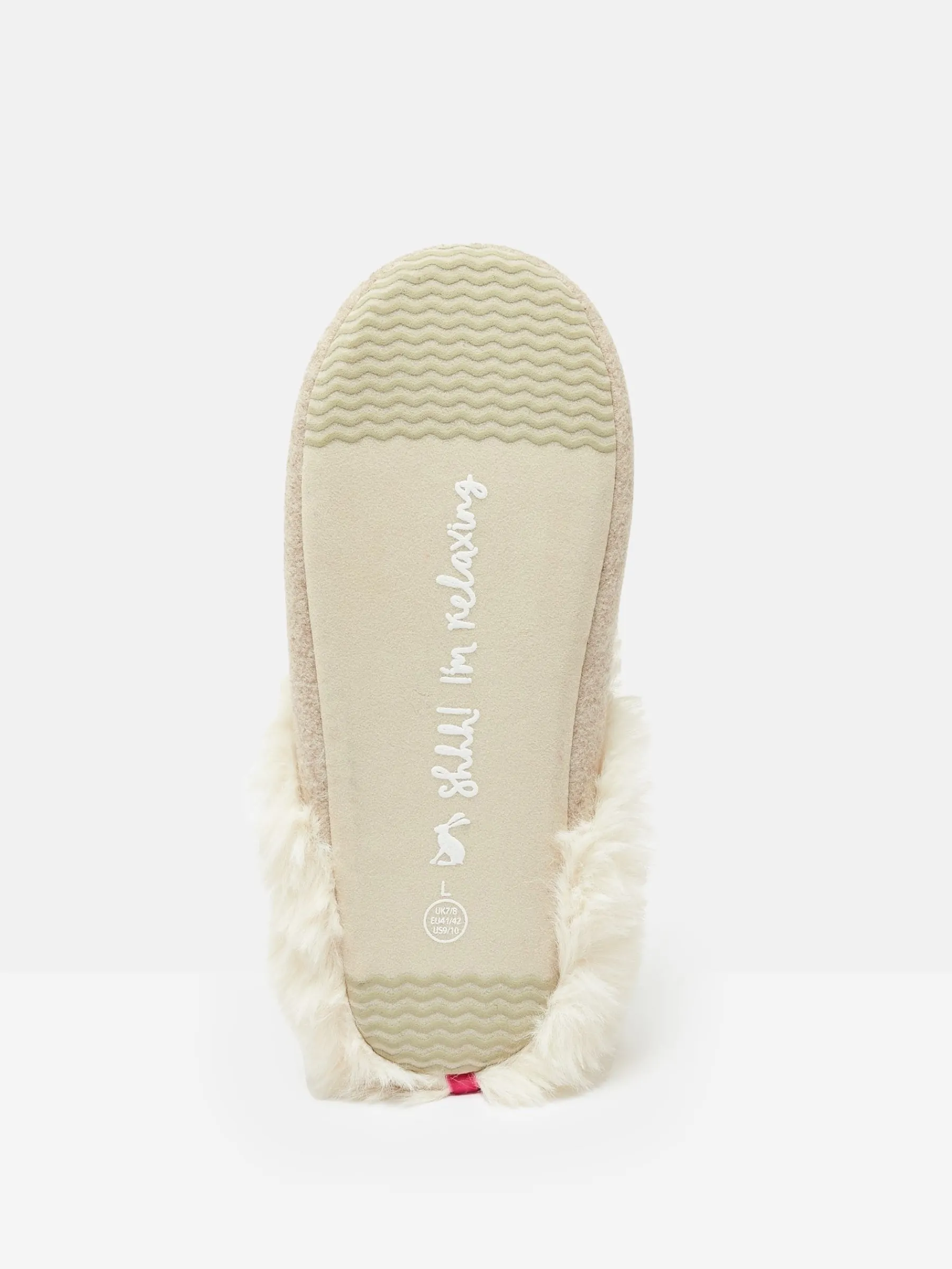 Slippet Luxe Natural Dachshund Embroided Slippers<Joules Clearance