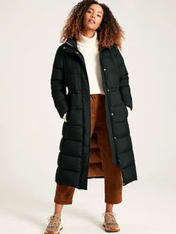 Somerton Showerproof Down Feather Long Puffer Coat<Joules Sale