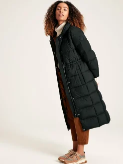 Somerton Showerproof Down Feather Long Puffer Coat<Joules Sale