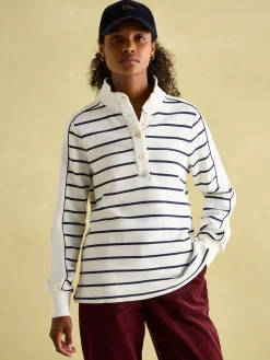 Southwold Button Down Striped Sweatshirt<Joules Clearance